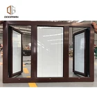 Aluminium louvre with glass blades shutter framed