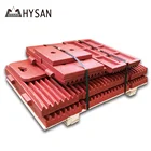 High Mn steel jaw plate wear parts with manufacture price