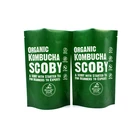Food grade custom plastic doypack pouch green tea powder coffee bag