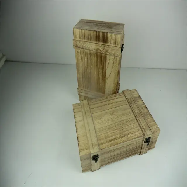 fancy wooden printing custom booked gift boxes packaging with