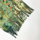 New design light blended polyester digital print custom cashmere scarf