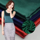 Factory price 90% polyester 10% elastic four way stretch shiny satin spandex fabric for dance wear
