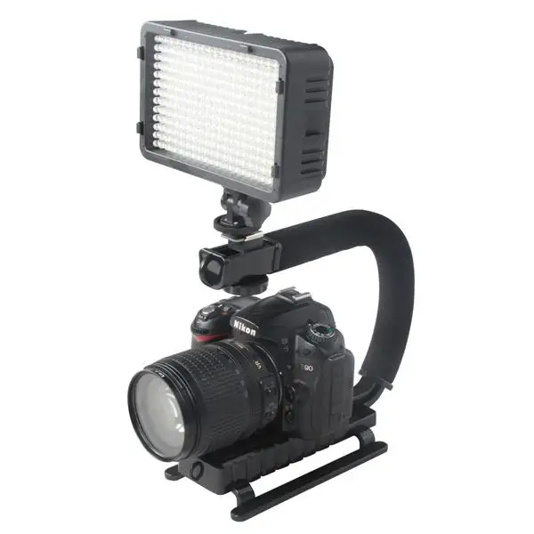 U Shape Bracket Grip Portable Video Handheld Camera Stabilizer with Removable Hot Shoe C-Type Bracket Type C