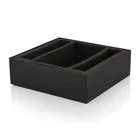 Biodegradable Cardboard Custom Foam Boxes Inserts Black Carton Box