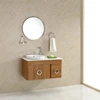 Hot Selling Stainless Cabinet Bathroom Vanity with Towel Ring (099)