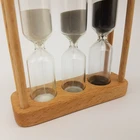 Best selling 3 in 1 wood tea sand timer for tea maker factory wholesale