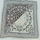 2018 Wholesale Woman Plain Printed Square Polyester Imitated Silk Scarf