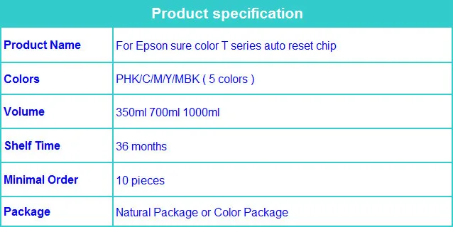 Refill Ink Cartridge Auto Reset Chip For Epson Sure Color ...