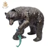 Bronze material life size bear statue NTBA-351Y