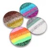 Rainbow Radiant Glitter Eye shadow Palette In 6 Color Huge Pie Cosmetic Pressed Glitters Eyeshadow