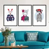 Animal Interior Nordic removable Wall painting wooden affordable home decor artwork sign set of 3
