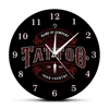 Tattoo Salon Custom Name Wall Clock Tattoo Human Body part Modern Decorative Clock Shop Wall Time Art Decor