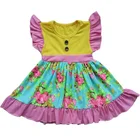 lovely baby summer dress wholesale printed children frocks designs cotton girls princess dresses new style baby clothes