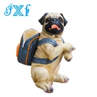 Eco-friendly resin decoration creative dog figurine polyresin outdoor garden pug dog statue