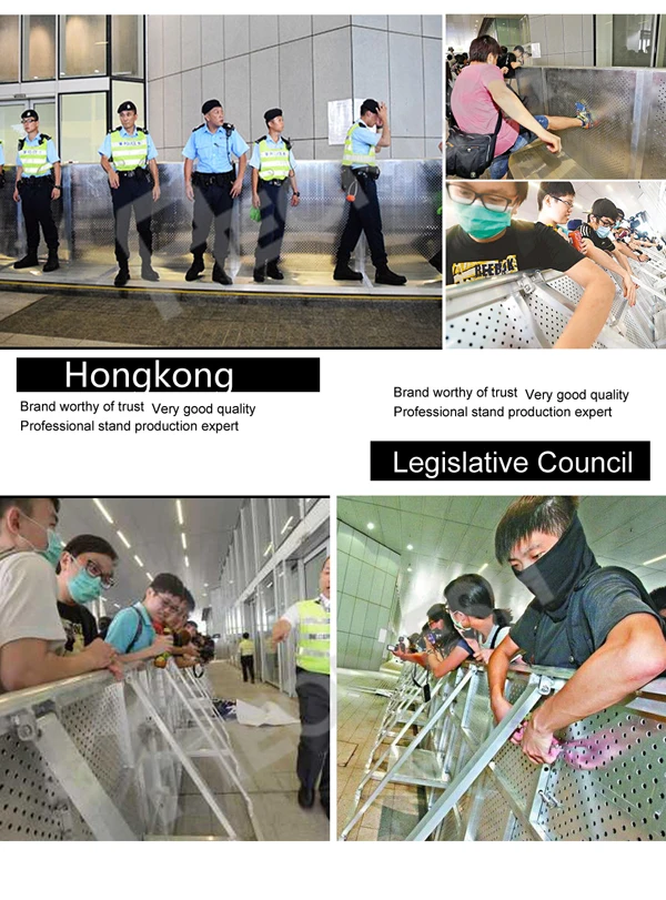 Project in Hongkong Crowd Control barrier