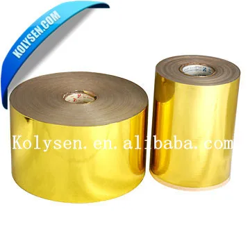 Flexible Packaging Colorful Metallized PET Twist Film VMPET candy wrapper
