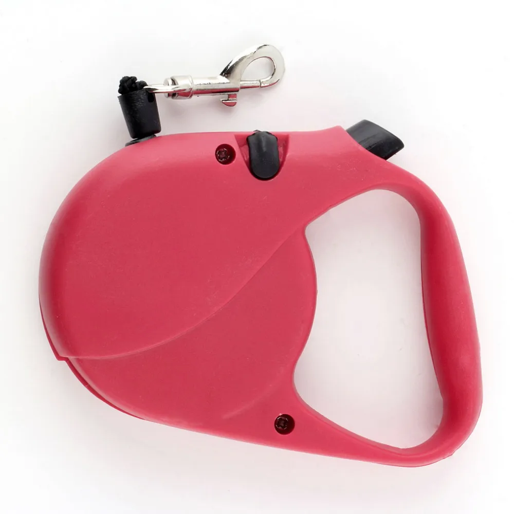 One-handed With Lock Retractable Pet Etendable Leash Lead for Dogs Cats Small Medium Large 3M Red Black Pink High Quality