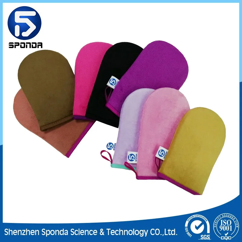 Double-Sided Soft Velvet Tan Lotion Applicator Mitt