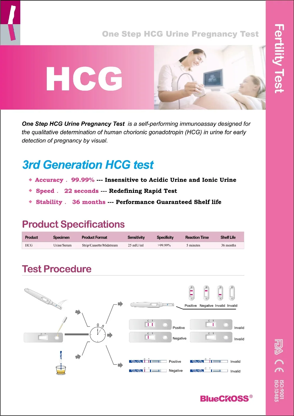 HCG pregnancy test kit