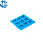 9 BAR LARGE SQUARE rubber SILICONE SOAP MOLD With Suitable Price