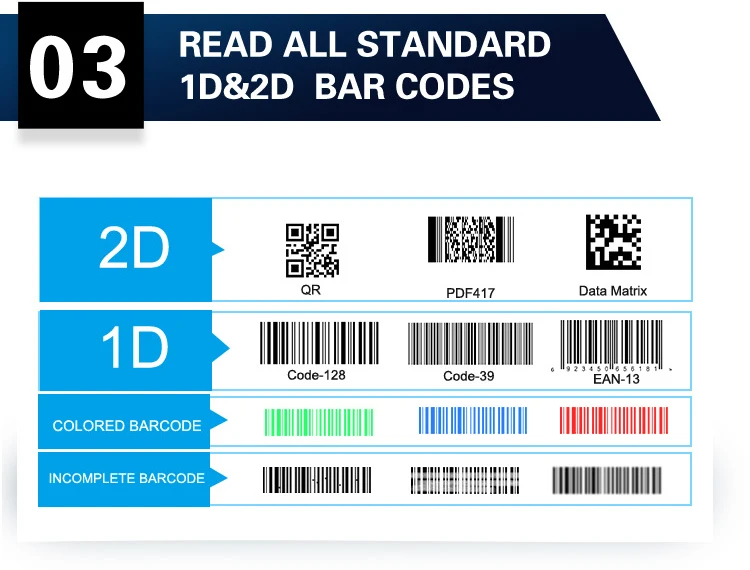 payment platform usb rs232 1d qr code scanner 2d barcode reader