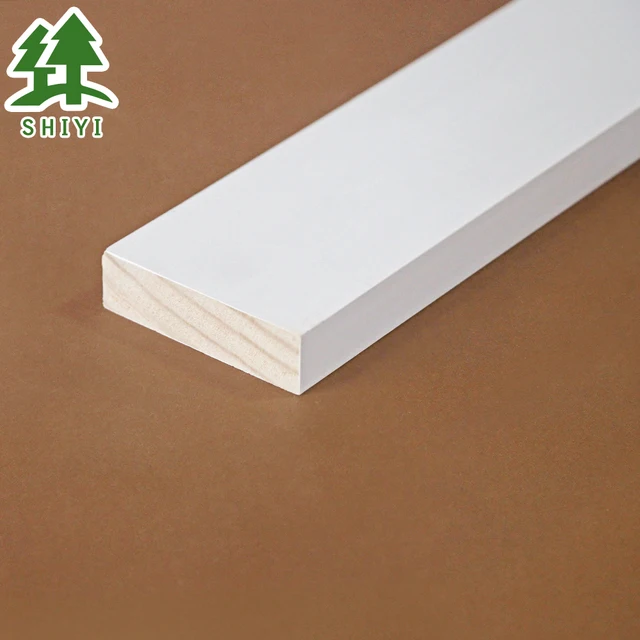 waterproof radiata pine white primed s4s wooden decorative