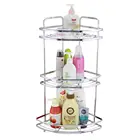 Bathroom 3-layer Corner Shower Caddy Rack Shelf