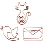 Clips Logo Clip Designer Paper Clips Licheng LP411 Specialty Paper Clips Custom Logo Golden Metal Paper Clip Cloud