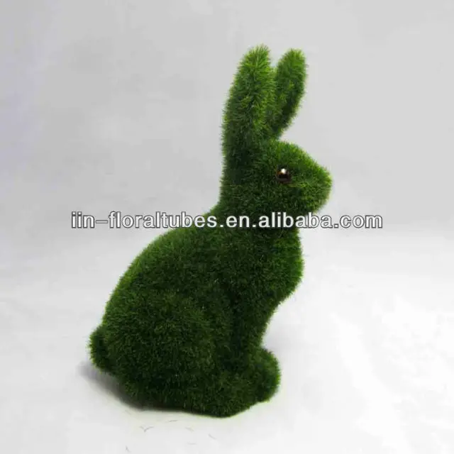 mini moss rabbit home deco ,great gift idea