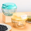 Blue Amazon hot selling hand pull plastic multi vegetable cutter chopper for home use