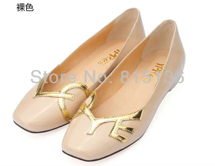 2014 New arrival full flat genuine leather women's shoe cowhide shoes simple elegant comfortable female shoes,free shipping