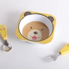 Children's bowl, spoon and fork suit baby tableware gift set