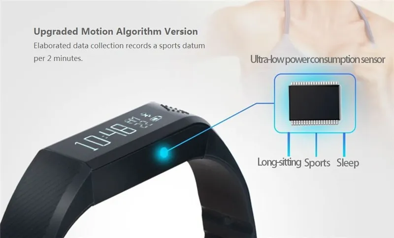 IP65 0.88" Bluetooth V4.0 Smart Watch Wristband Bracelet Sport Sleep Monitor for iphone phone android phone