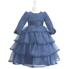2014 Latest Winter Elegant Pumpkin Girls Dress