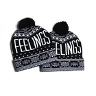 Pom Jacquard Beanie Mens Golf Winter Bobble Hat