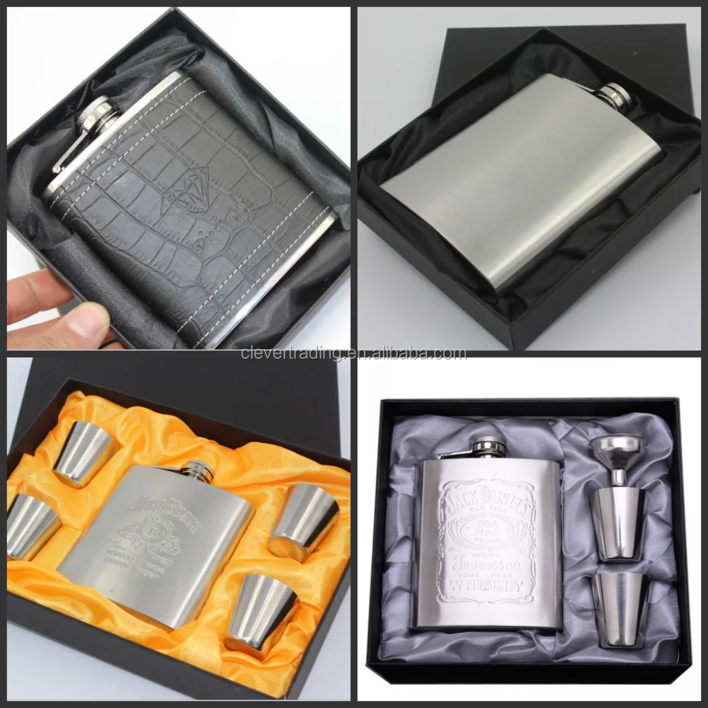 6 oz hip flask stainless steel pocket drink whisky flasks
