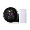 Battery Operated RoSH Acurite Weather Station LCD LED Backlight Sensor Table Clock