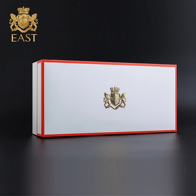 long gold relievo jewellery gift packing cardboard box