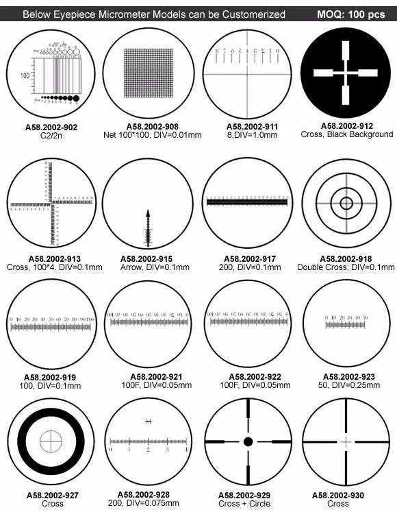 OPTOEDU A58.2002 Microscope special micrometer / Eyepiece Micrometer