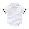 BKD Baby Boy Classic Polo Shirt Romper With Turn Down Collar