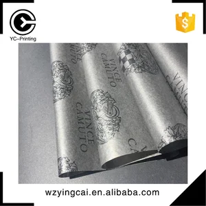 pulp style custom printed gift use wrapping tissue paper