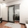 Hotel Glass Wood Framed Sliding Glass Door with Sliding Door Glass Hardware Kit