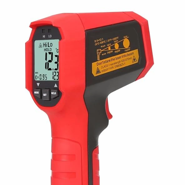 UNI-T UT309C Dupla Handheld Laser Termômetro Infravermelho Profissional Gama-Functi 35C-600C Alta e Baixa Temperatura De Alarme