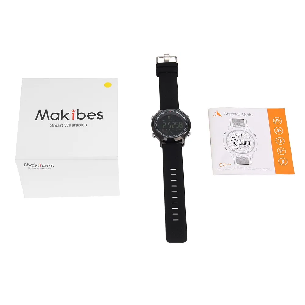 Original Makibes EX18 Sports Smart watch BT 4.0 Call reminder Remote control Stopwatch Pedometer 5 ATM Water Resistant (4)