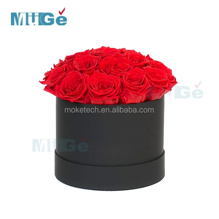 factory customized luxury cardboard flower round gift box
