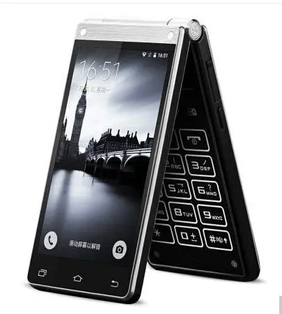Мобильный телефон shenzhen производителей разблокированный смартфон 4G VKWORLD T2 плюс mtk6737 четыре ядра двойной экран 3 + 32G флип мобильный телефон