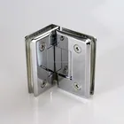 brass curve glass chrome shower door hinges