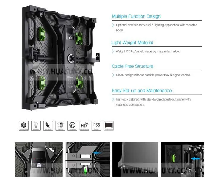 Black tech X panels X Rover pro LED display with moving head
