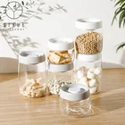 Multi-purpose transparent restaurant storage jar with glass storage box