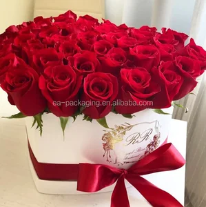 for wedding gift decorative luxury heart shape flower box gift